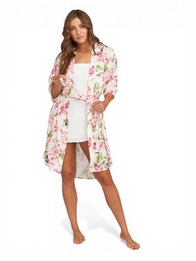 Show Me Your Mumu Garden Of Blooms Robe Kimono Wrap OS